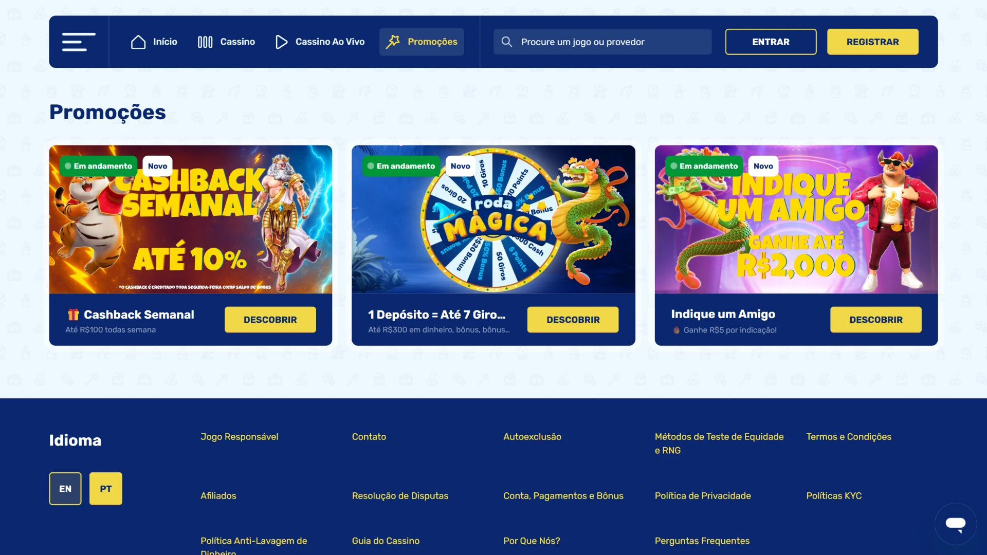 Não perca a oportunidade de receber todos os bônus Spinwiz.