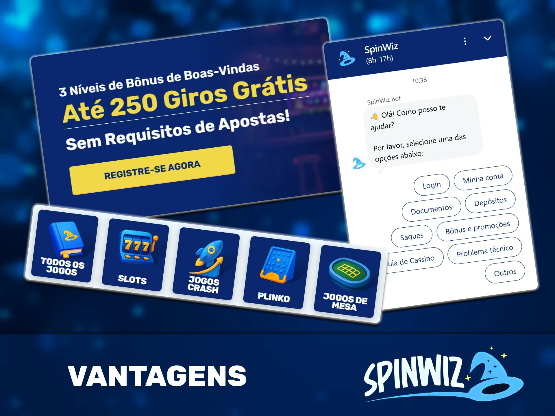 A plataforma Spinwiz é uma excelente escolha para os fãs de cassinos.