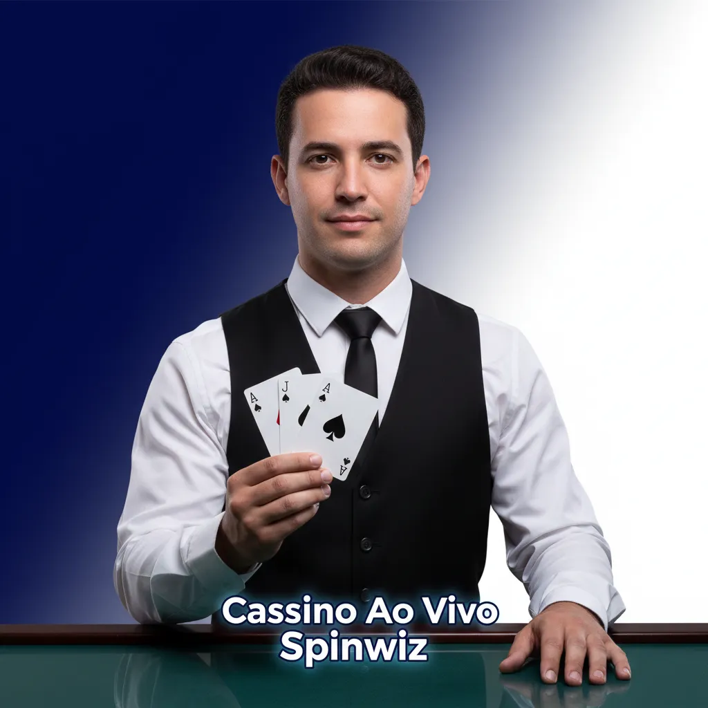 Cassino ao vivo Spinwiz com dealer real, roleta, blackjack, bacará e game shows em estúdio HD