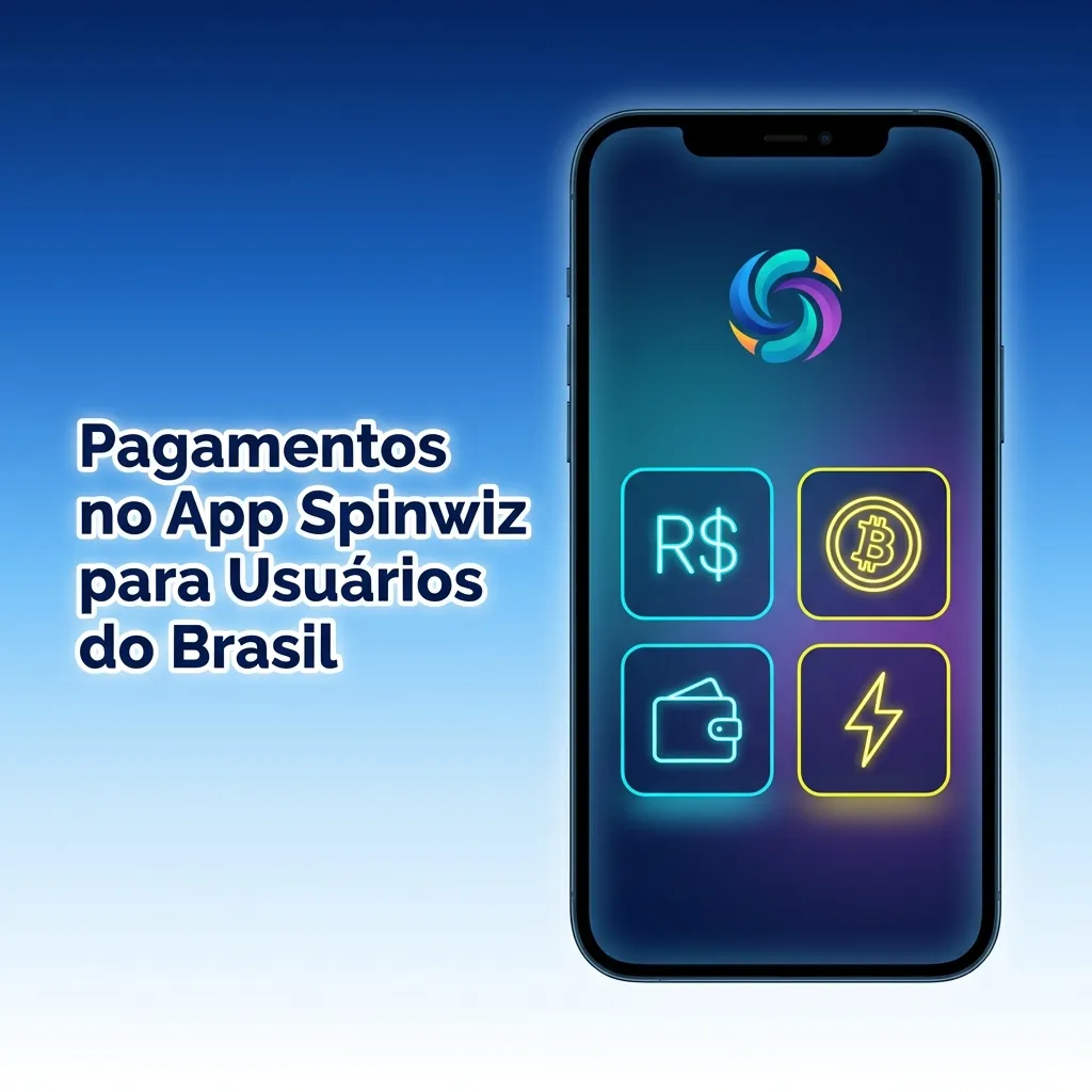 Spinwiz app payment methods for Brazil including Pix, credit cards, and digital wallets on smartphone screen