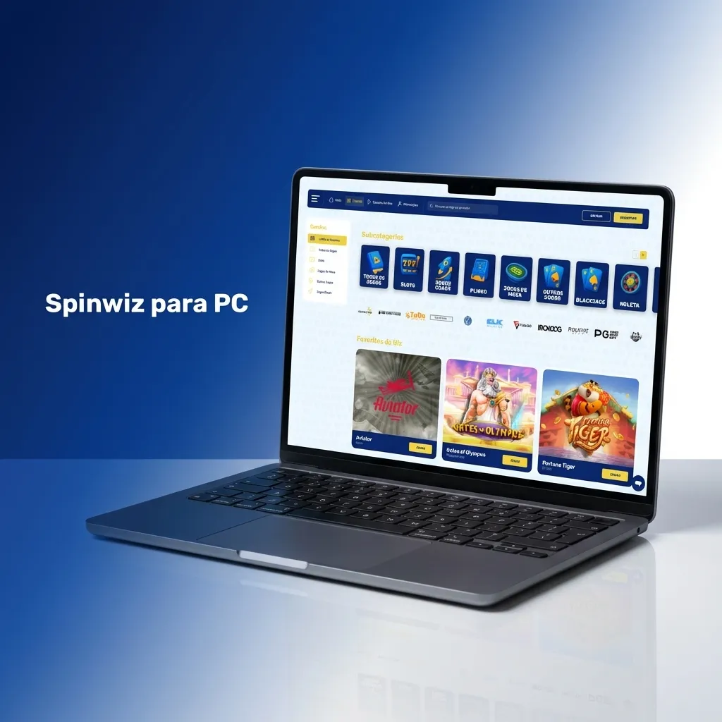 Spinwiz desktop client installation screen showing Windows and macOS download options for PC casino gaming